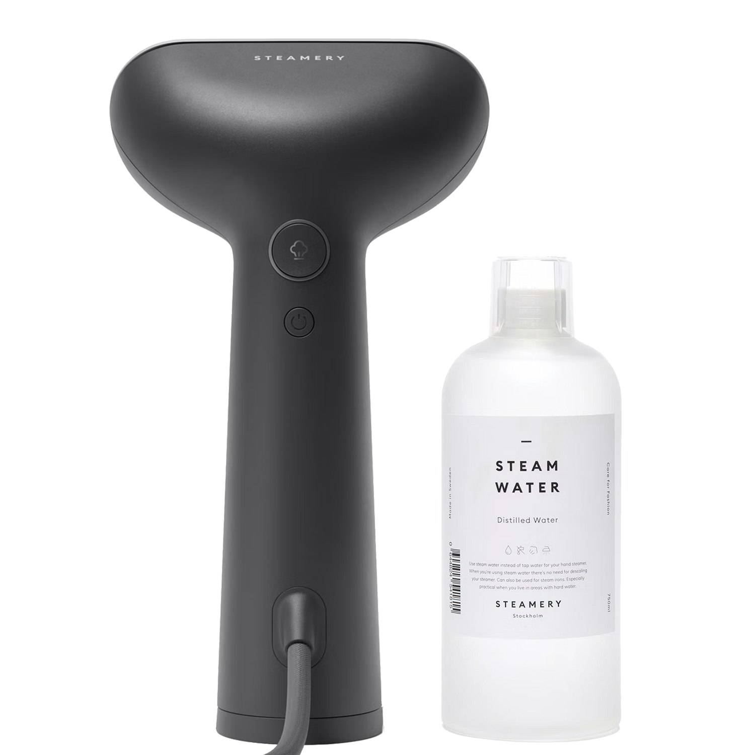 Steamery - Cirrus 3 Steamer / Strykjärn + Steam Water 750 Ml - Charcoal