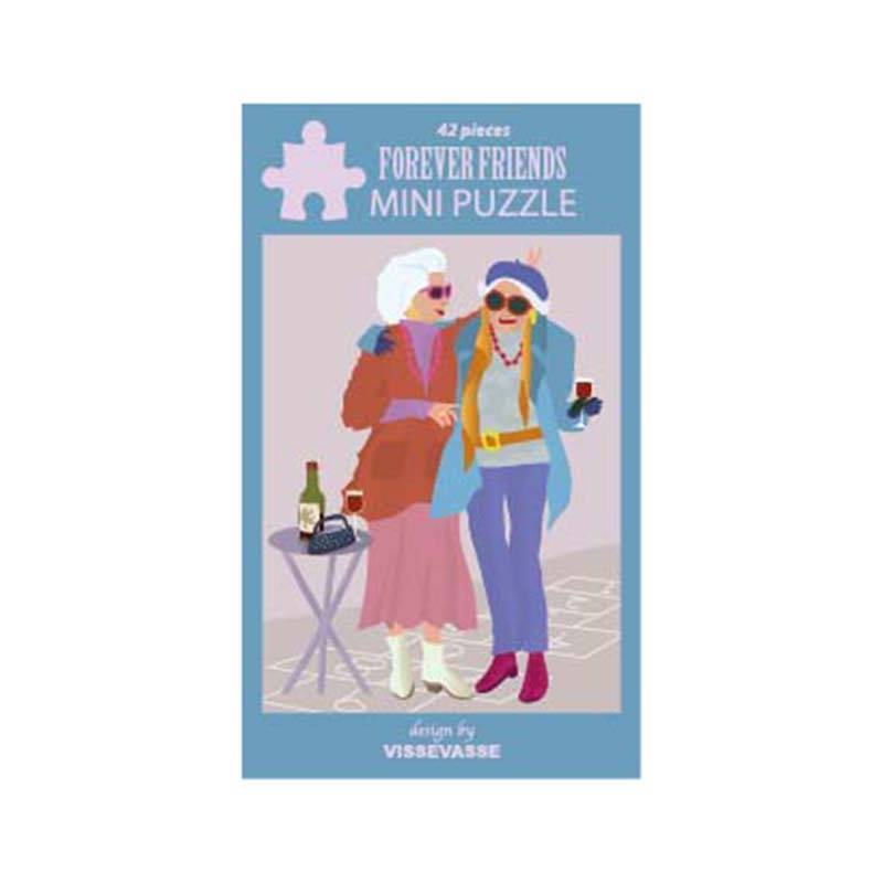 VISSEVASSE Mini Puslespil FOREVER FRIENDS 42 Brikker