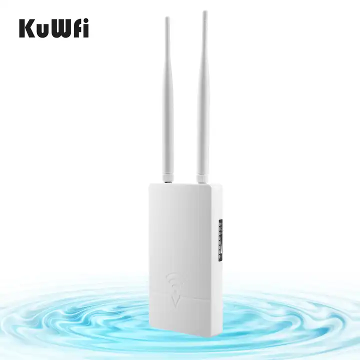 wifi coverage KuWFi 1200Mbps Omnidirectional 5*2dBi antenna 24V POE outdoor ap dual band IP65 waterproof outdoor access point