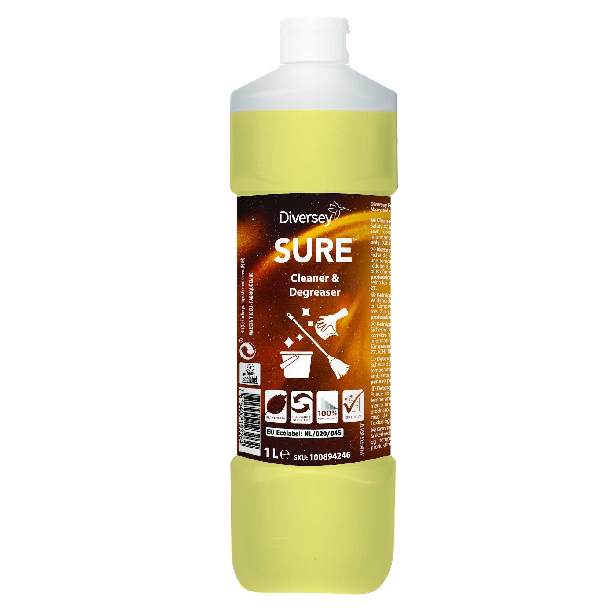 Avfettningsmedel SURE Cleaner & Degreaser 1000ml