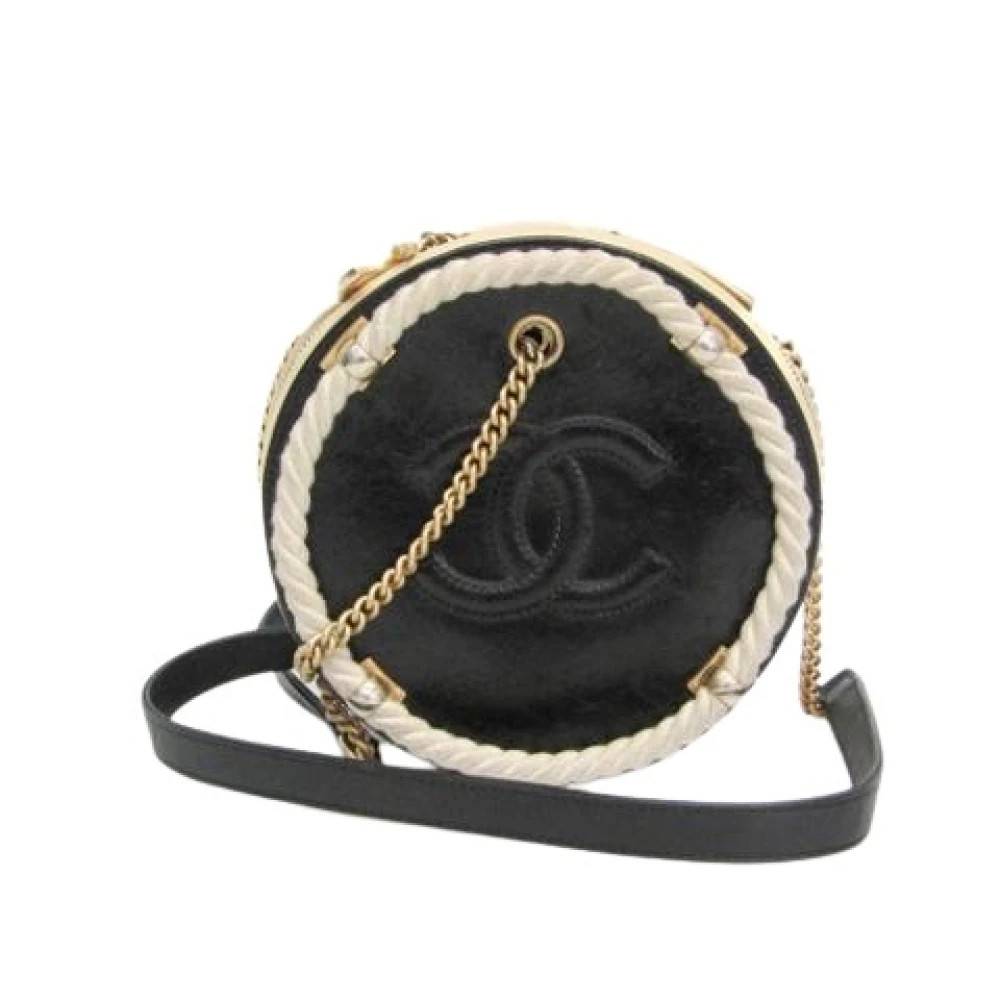 Chanel Vintage - Pre-owned Coco Mark Rund Kedja Axelremsväska Vintage - Dam - ONE Size - Läder