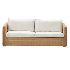 CANE-LINE CHESTER SOFA 3/PERS INKL. HVID HYNDER - NATURAL 197