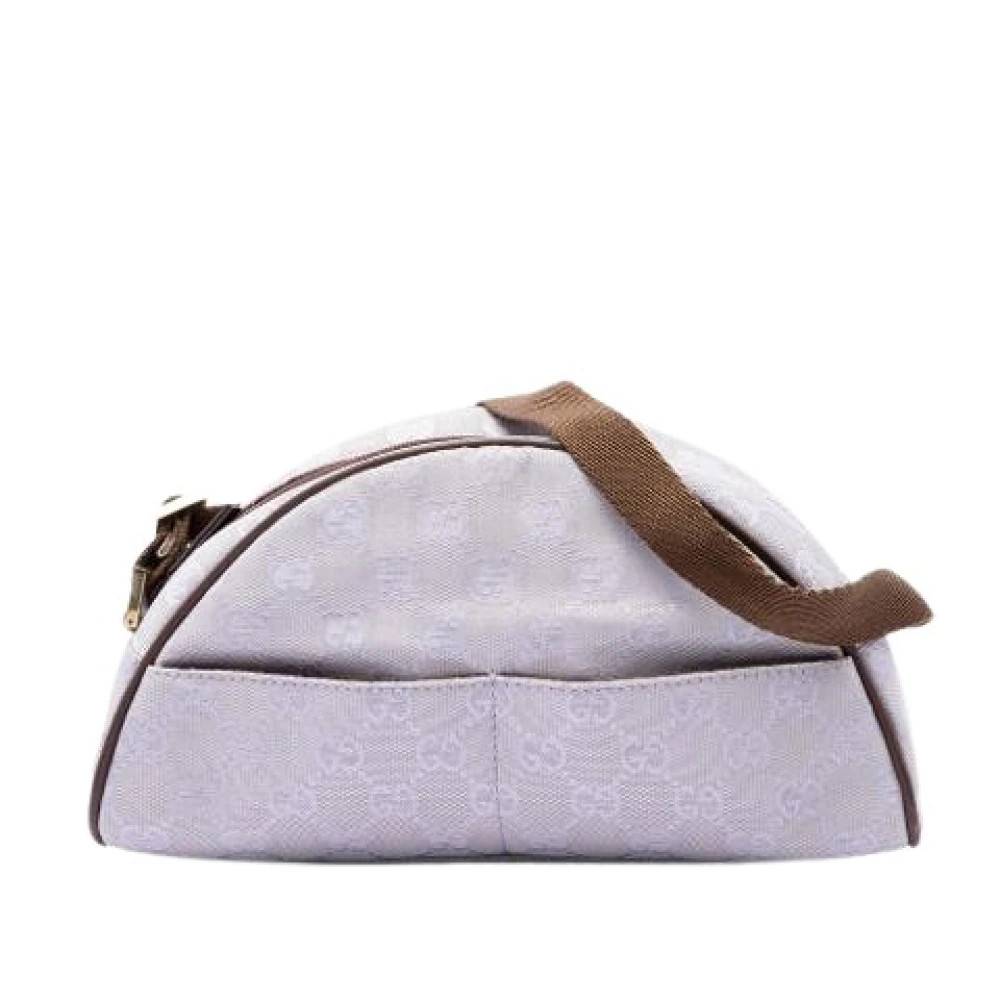 Gucci Vintage Pre-owned Canvas Shoulder Bag - Vintage - Dame - Lilla - ONE SIZE - Uld