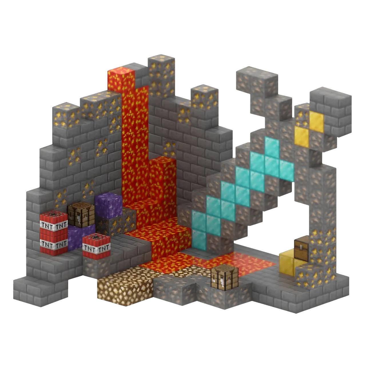 Diamond Sword - 268 klodser + 8 Figurer.