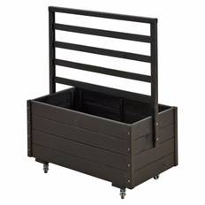 Plantekasse imp. 88x48x105 cm, sort