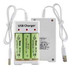 3-spårig AA / AAA USB-batteriladdare DC 5V-12V Ingång 1,2V 250mAh 1X3 Utgång