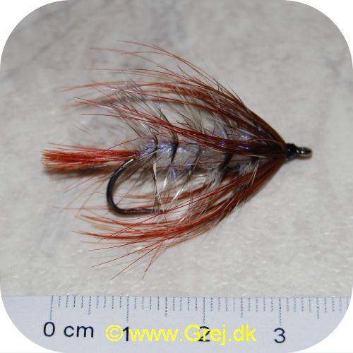 Sea Trout Flies - Autumn (efterårs) Fluen - Rødbrun/hvidlig