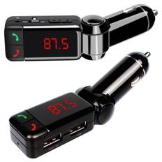 Car Kit - Bluetooth FM Adapter - Hands-Free Calls - Music Control - Charging Port