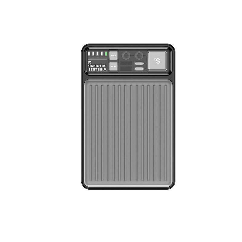 Awei P186K 22.5W 10000mAh Kraftbank Extern Batteriström med 5W 7.5W 10W 15W Trådlös Laddare för iPhone 12 13 14 14Pro 14