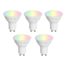 Set med 5 GU10 50mm LED-lampor Klar 4,7W 400 lm 2200-2400K