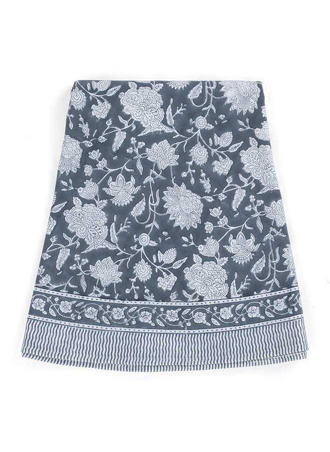 Bordsduk Indian Rose - True Navy rund ø160 cm - Chamois.