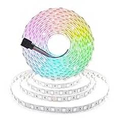 Arotelicht 5M 24V LED-remsa RGB LED-remsor färgförändring varmvit LED-strips 5050 SMD 300 LEDs inte vattentät ljus kedja ljusremsdekoration för hem, rum, fest, bröllopsdekoration