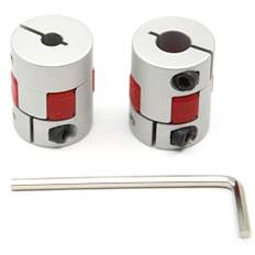 Befenybay 2 st flexibla aluminiumkopplingar plommon 5 mm till 8 mm D20 L25 för 3D-skrivare CNC-maskin och servomotor stegmotor (5 x 8 mm)