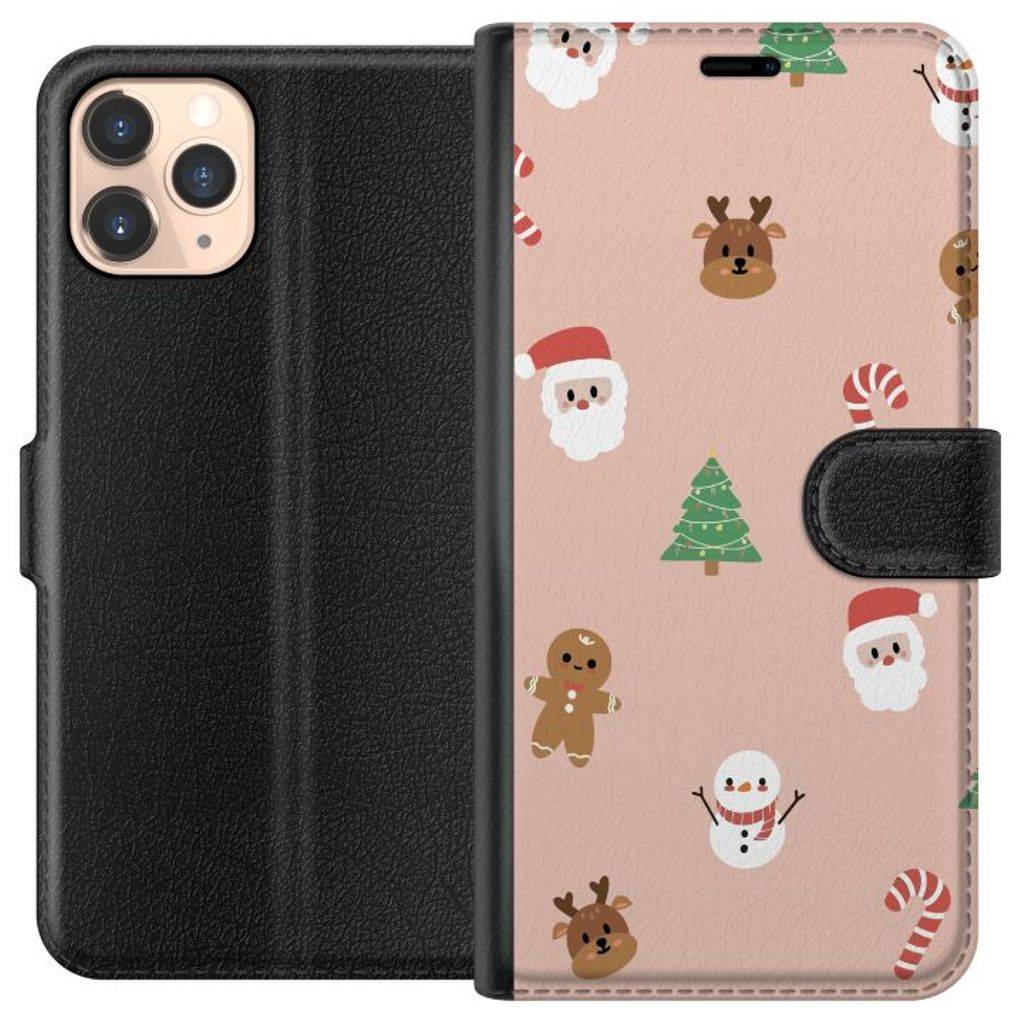 Apple iPhone 11 Pro Svart Plånboksfodral Klassisk Julfest