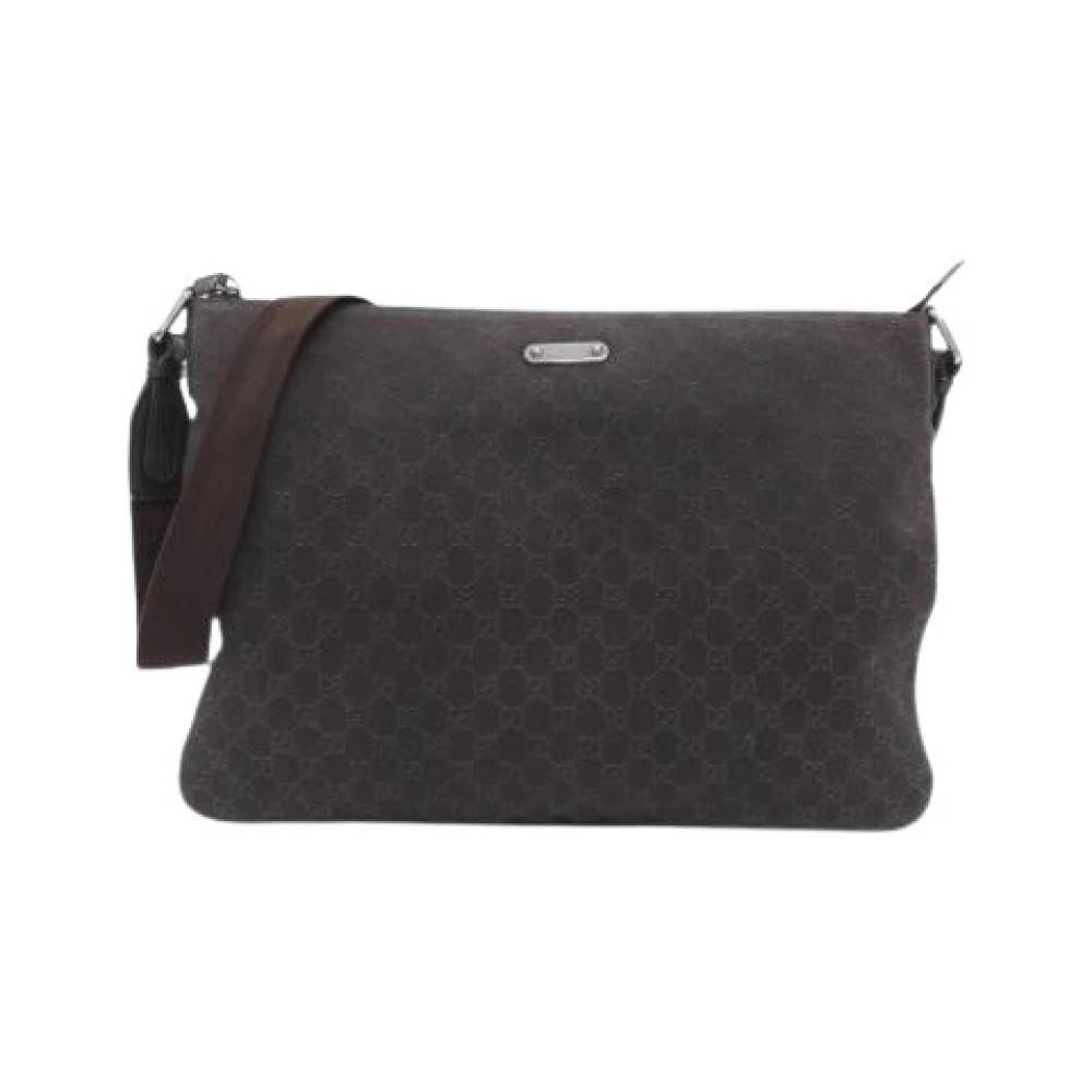 Gucci Vintage Pre-owned Skuldertaske - Vintage - Dame - Brun - ONE SIZE - Uld