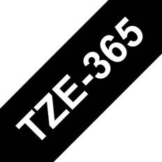 BROTHER TZe 365 Kompatibel tape 36mm, Hvid tekst på Sort 8M