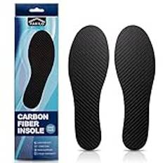Kolfiberinnersula 1 par, FAKILO kolfiberinnersulor skoinlägg för kvinnor och män, styvt stöd för torvtå, fotsprickor, Hallux Rigidus, mortons tå, lämplig för vandring, promenader, sport – 293 mm