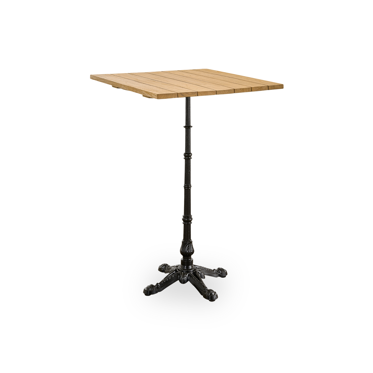 Lyon Barbord | Teak 70x70 cm - Cast Iron / Teak | Outdoor