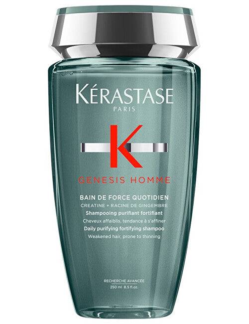 Kérastase Cleansing e nutriente shampoo per weak hair con a tendency to fall out Genesis Homme Bain de Force Quotidien (Shampoo) - 250 ml