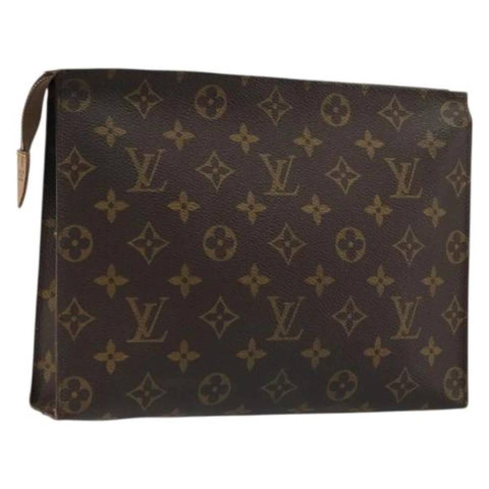 Louis Vuitton Vintage Pre-owned Vintage Clutch - Vintage - Dame - Brun - ONE SIZE - Læder