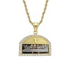 Mäns halsband, hänge halsband kedja kvinnor smycken halsband hänge halsband manliga jesus kors halsband för män