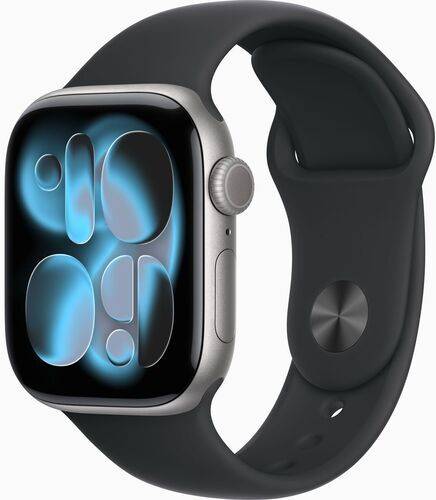 Apple Watch Series 11 Aluminium 42 mm (2025) | GPS | Space Grey | Sportsrem M/L | sort