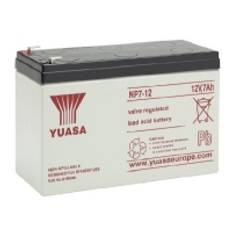 Yuasa NP7-12, Blybatterier (VRLA), 12 V, vita, 7000 mAh, 2,65 kg