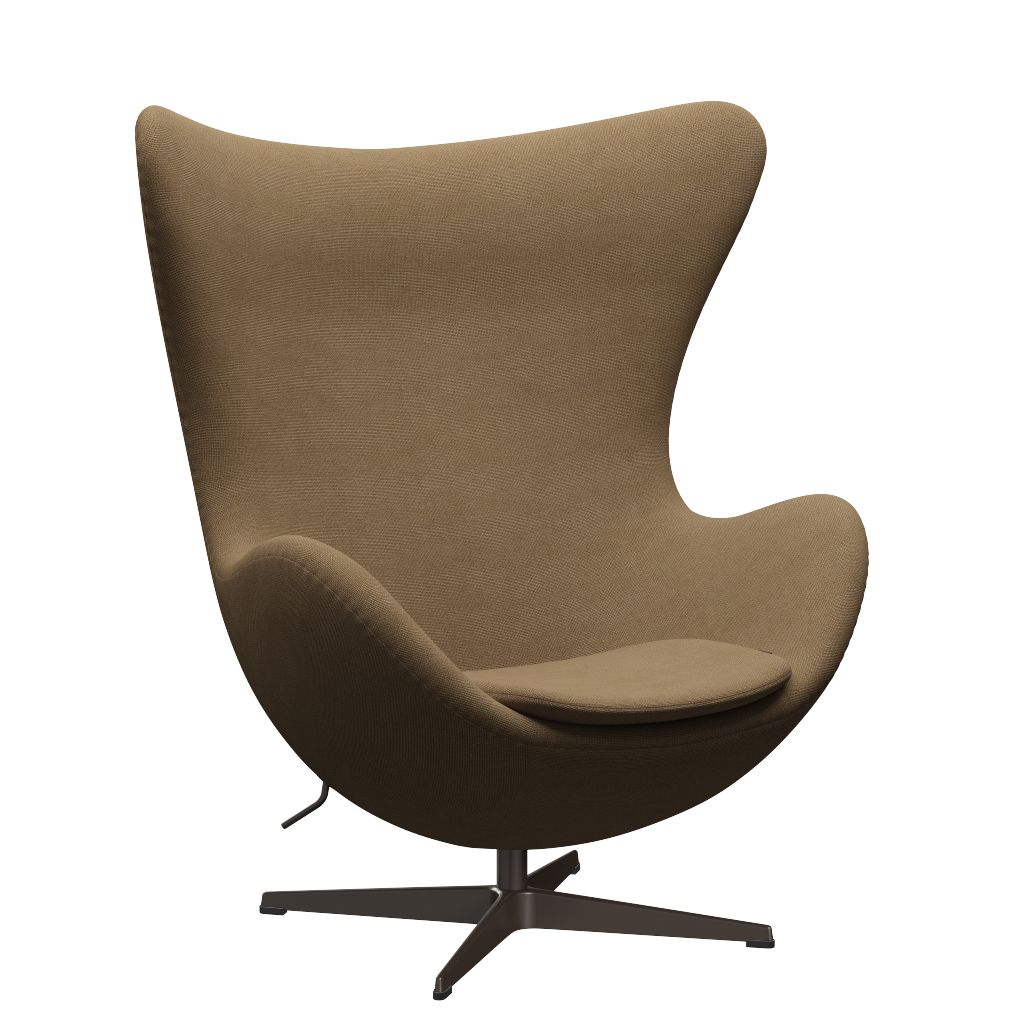 3316 Ægget loungestol, stel i brown bronze af Arne Jacobsen Hallingdal - 224 Light Brown - Jacobsen Plus