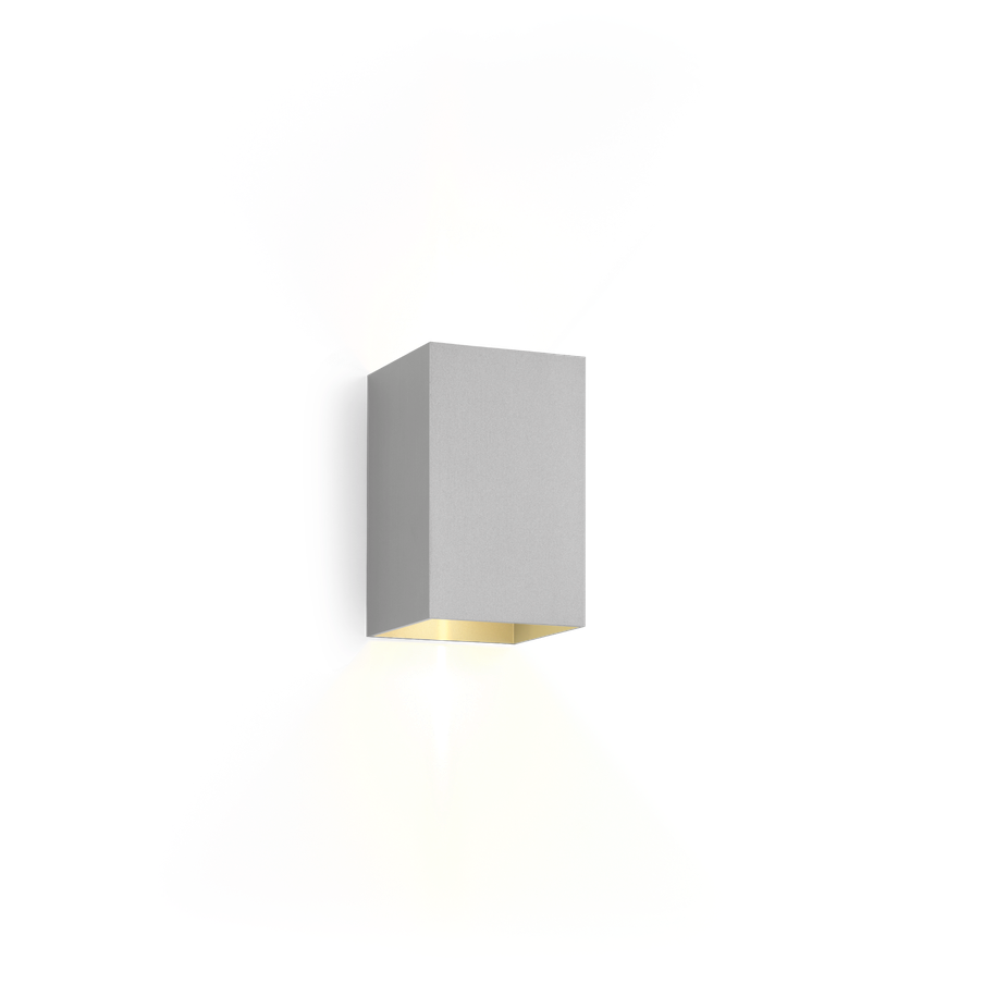 Box 4,0 LED væglampe Wever & Ducré - 3000 Kelvin / Børstet aluminium