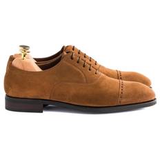 TLB Mellembrune brogued cap toe Oxfords i ruskind