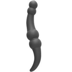 20,5 x 1,7 - 3,5 cm Zenn Bim Bam Line Silicone P-Point Double Dildo Plug black