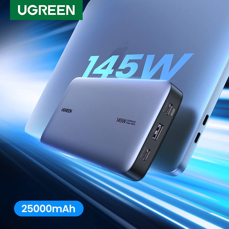 UGREEN 25000mAh Power Bank Portable PD 3.1 140W Fast Charging PowerBank for Macbook Pro iPhone Samsung Notebook Computer