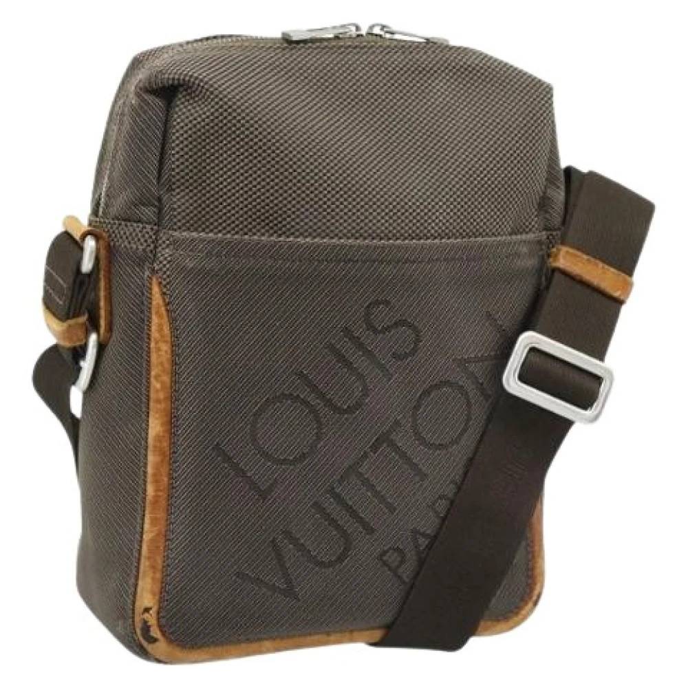 Louis Vuitton Vintage Pre-owned Damier Geant Skuldertaske - Vintage - Dame - Brun - ONE SIZE - Uld