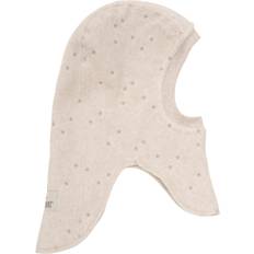 Huttelihut Balaclava Fleece Emb. w. Lin Stl. 48\0-12M unisex - Elefanthatt Från Magasin - Camel Melange (48\0-12M)