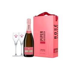 Piper-Heidsieck, Rosé Sauvage, Champagne, AOC, brut, rosé (carton gift box incl. 2 glasses) 0.75L Piper-Heidsieck