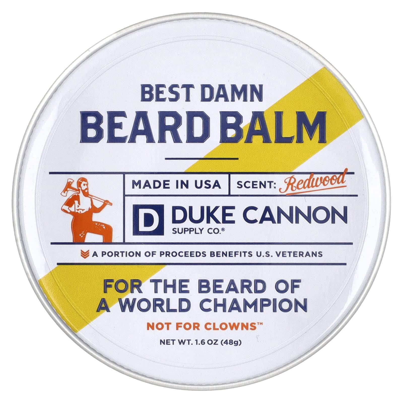 Duke Cannon Supply Co., Bästa Jävla Skäggbalsam, Redwood, 1,6 oz (48 gram)