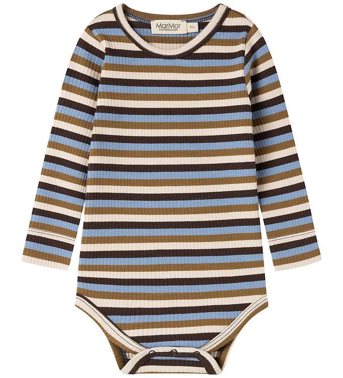 MarMar Body l/ä - Modal/Rib - Ränder - MarMar - 68 - Body L/Ä