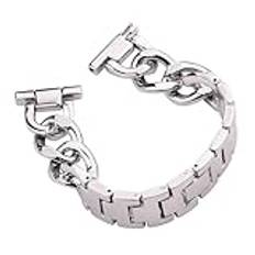 MAKAZHZZRM Klockarmband i rostfritt stål 20 mm 22 mm utbytesband kompatibel passform for Samsung Galaxy Smart Watches Armband(20mm)