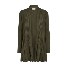 Freequent Claudisse Long Cardigan Dam Olive Night Melange