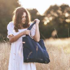 Canvas taske - model Rima - Dark Denim