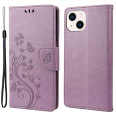 Trolsk Flower Wallet (iPhone 14 Plus) - Lila