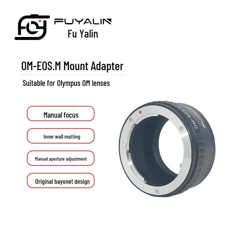OM-EOSM Objektivadapter för Olympus OM-objektiv till Canon EOS M-kameror
