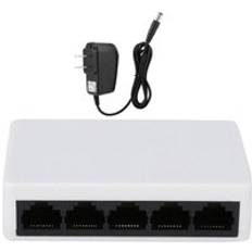 Rj45 mini 5-- portar snabb ethernet-nätverk svart switch hub för stationär pc full gigabit ethernet-switch