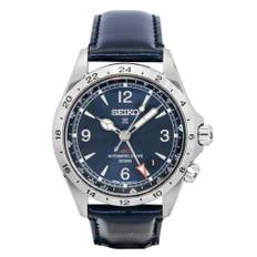Seiko Prospex Alpinist GMT Leather Strap Blue Dial Automatic SPB377J1 200M Men's Watch