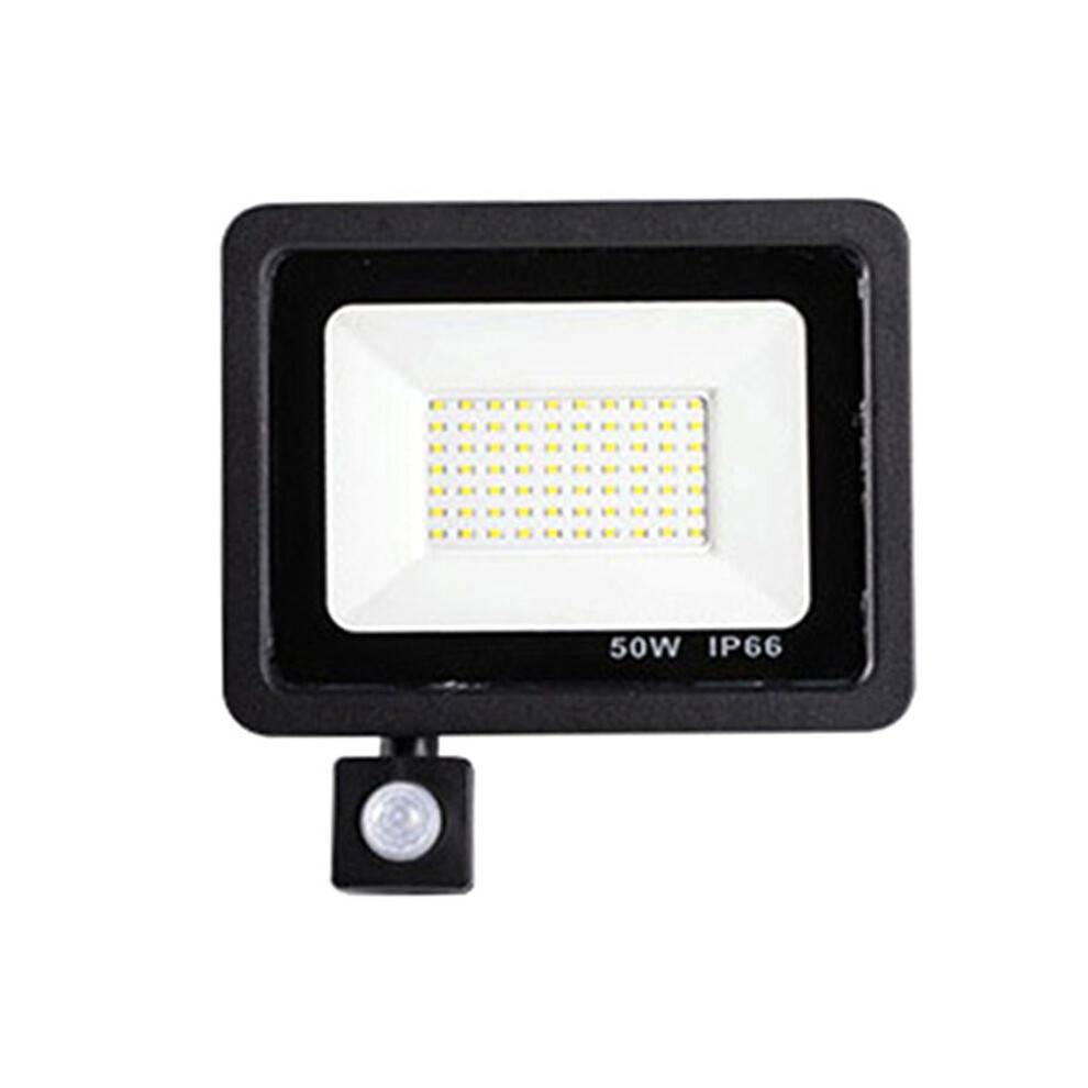Säkerhetsbelysning Utomhus Rörelsesensor Led Pir Strålkastare IP66 Vattentät Yttervägglampa Trädgårdsdörröppning 50W