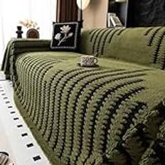 Non Slip Couch Cover, Thick Soft Sofa Slipcover, Washable Sofa Covers, Vintage Reversible Throws Cover, Pet Friendly Furniture Protector, for Cushion Couch,03,180 * 150cm