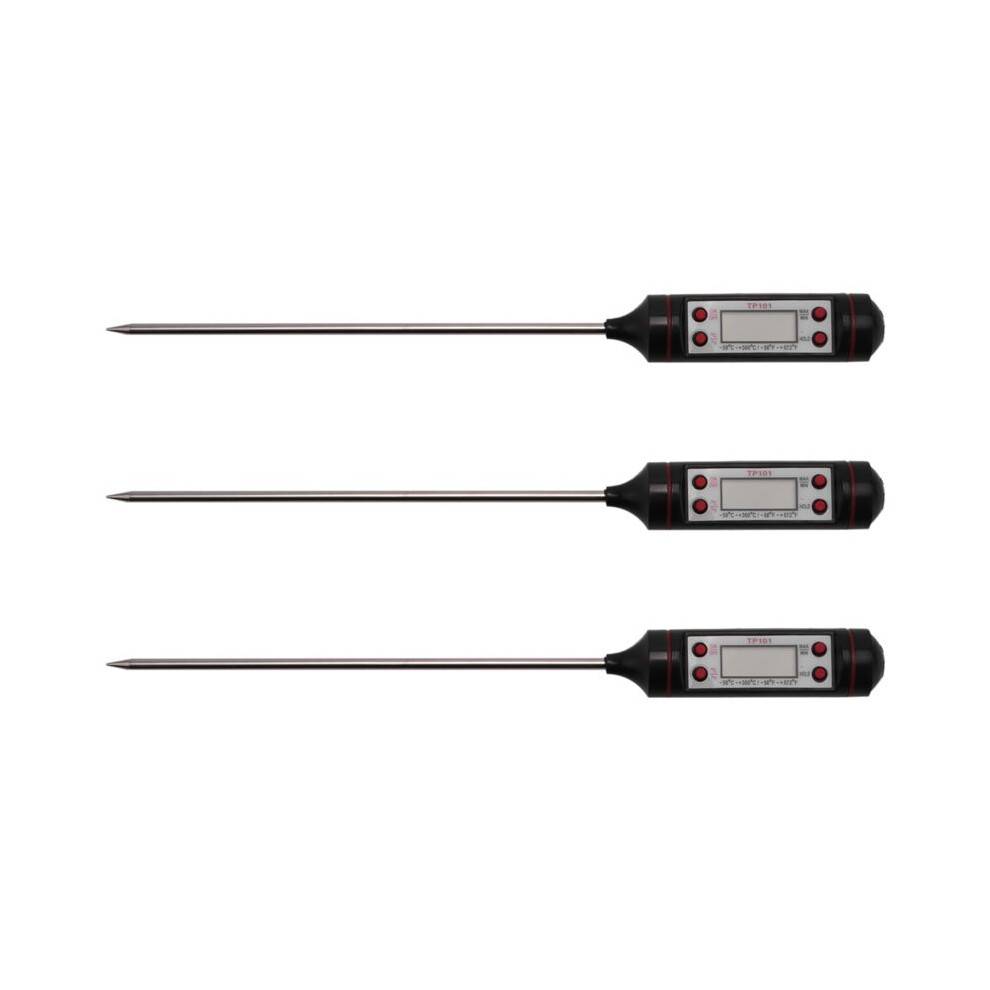 3X Food Thermometer,Food Cooking Thermometer,Kitchen Thermometer,Meat Thermometer,Long Probe Digital Meat Thermometer