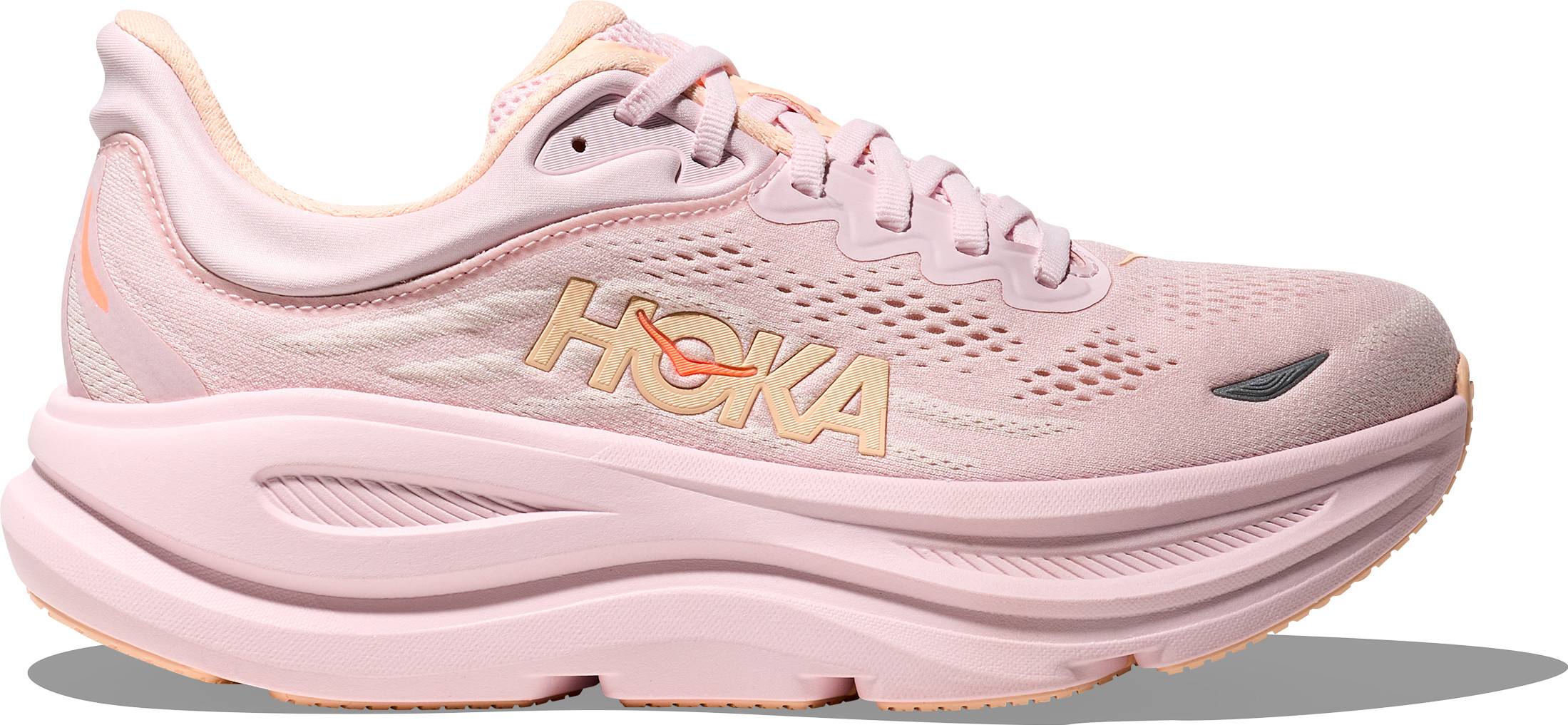 Hoka Women's Bondi 9 Lilac Cream/Tangerine Glow, 42 2/3