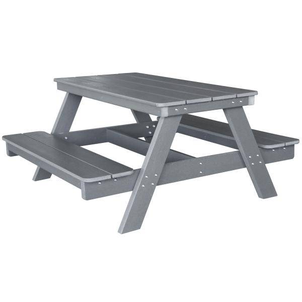 Homeville Junior Bord-bænkesæt komposit mørkegrå 129x110x59,7 cm