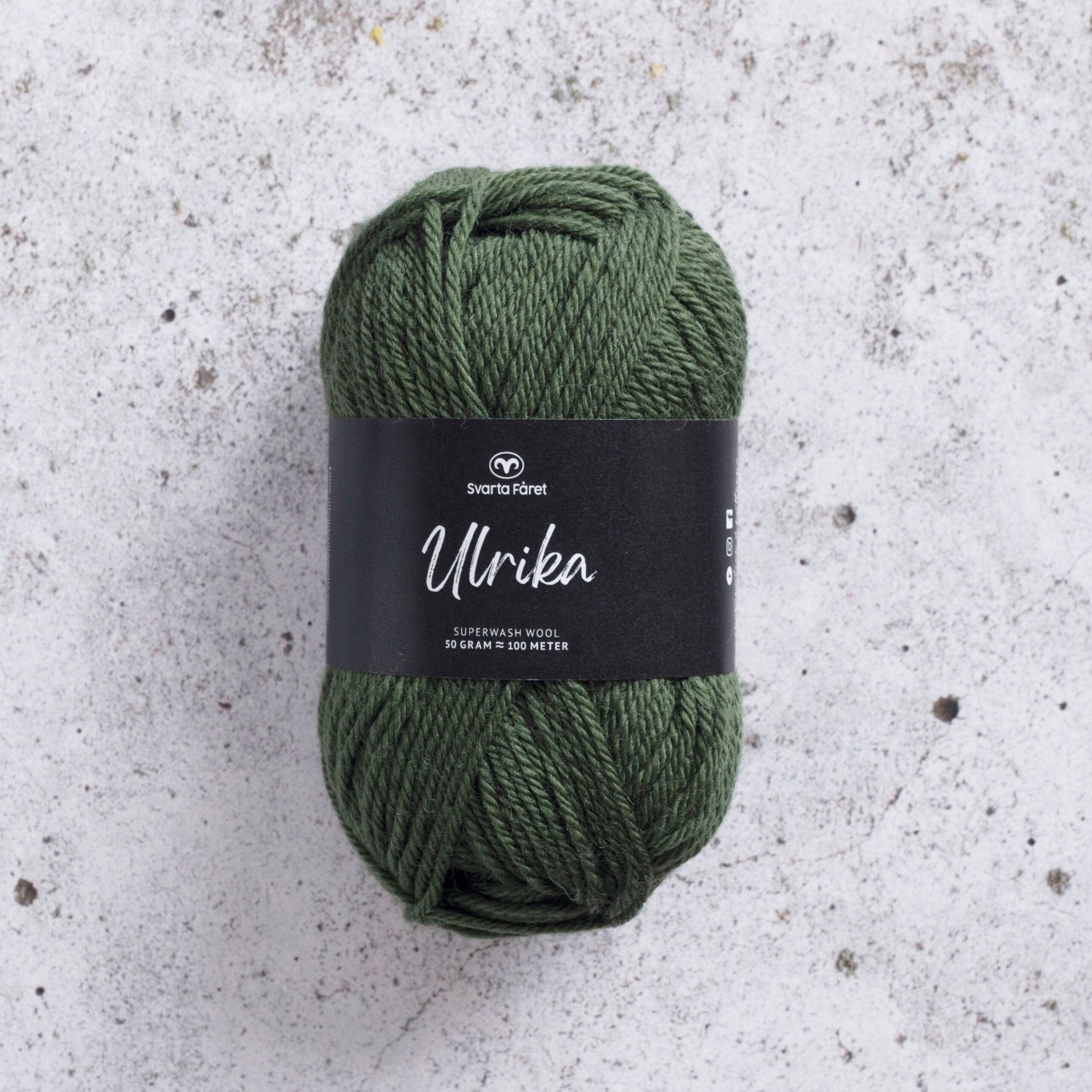 Garntorget Svarta Fåret Ulrika 100% Superwash Grön – 84
